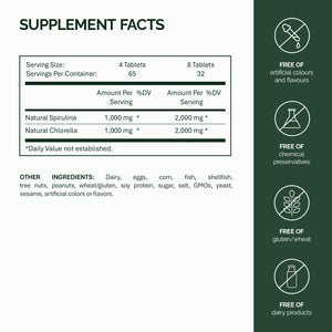 Spirulina a Chlorella