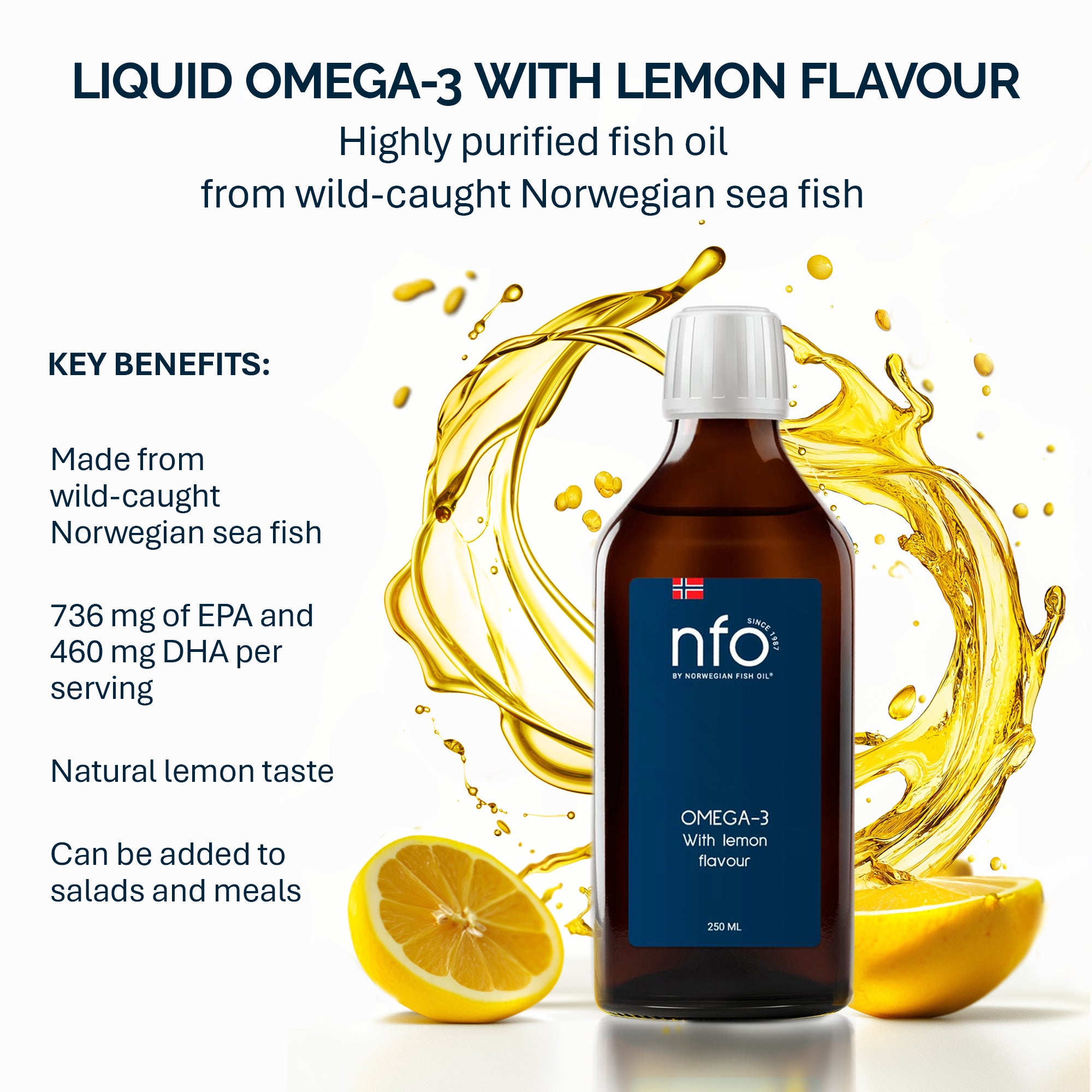 Tekuté Omega-3 Citron 250 ml